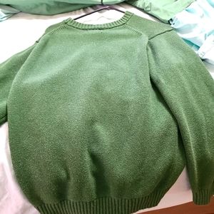 Green men's sweater